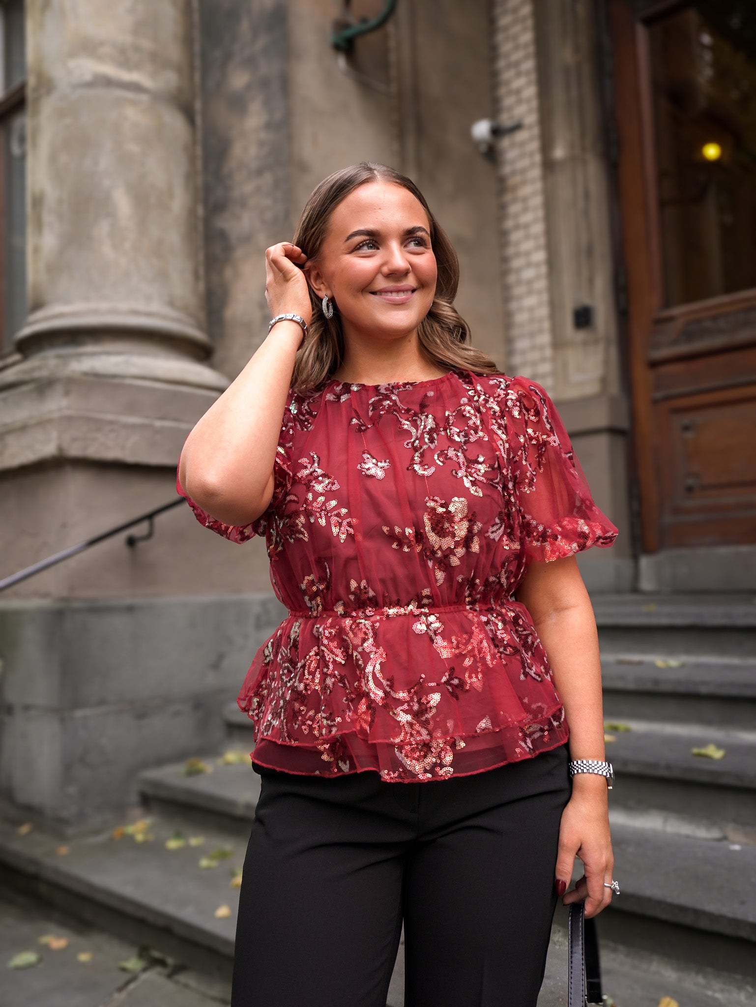 YASLEANNA Top - Rhubarb
